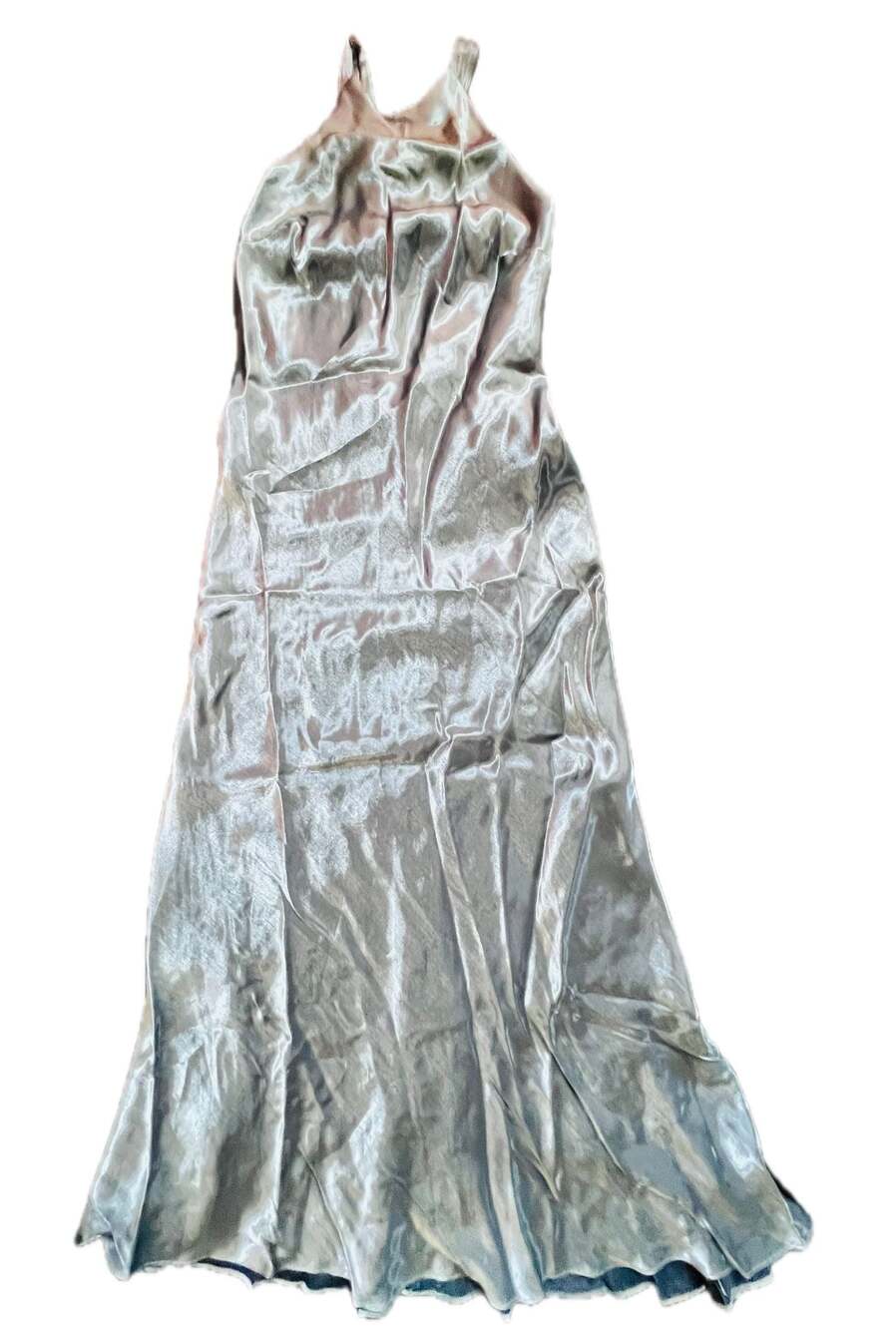 Kamisato Women's Metallic Halter Long Dress Size 8